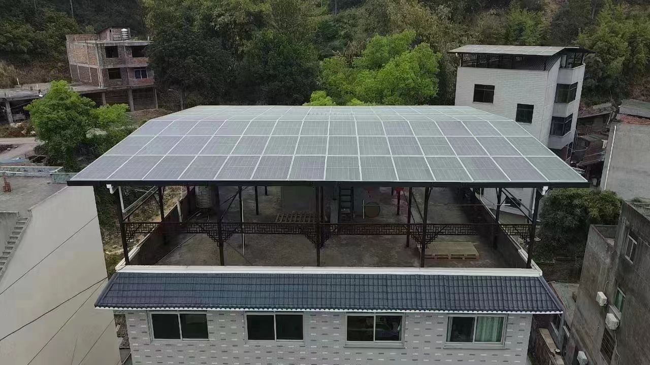 温岭15kw+10kwh自建别墅家庭光伏储能系统